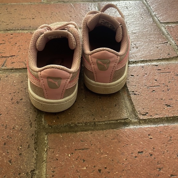 Puma Kids Pink Sparkly Sneakers - Picture 3 of 6